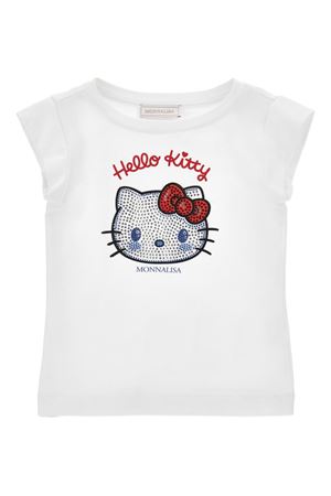 t-shirt in cotone bianco MONNALISA KIDS | 19G61770050099